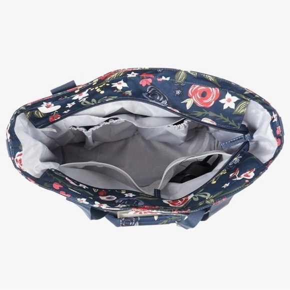 JuJuBe Encore Tote Diaper Bag- Midnight Posy - Picture 12 of 14